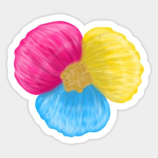 Pan pride flower Sticker